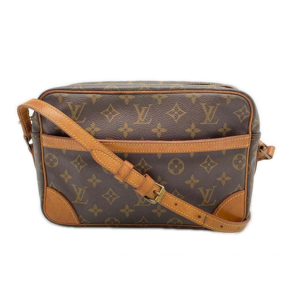 LOUIS VUITTON Brown Monogram Leather Shoulder Bag